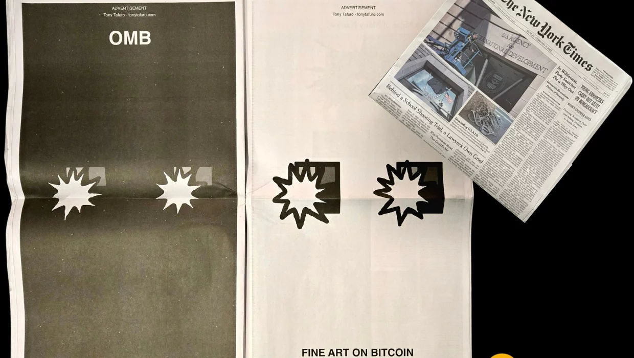 Fine Art on Bitcoin New York Times